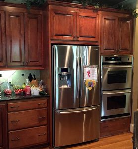 Holtsville Cabinet Refinishing kitchen cabinets countertops before 279x300